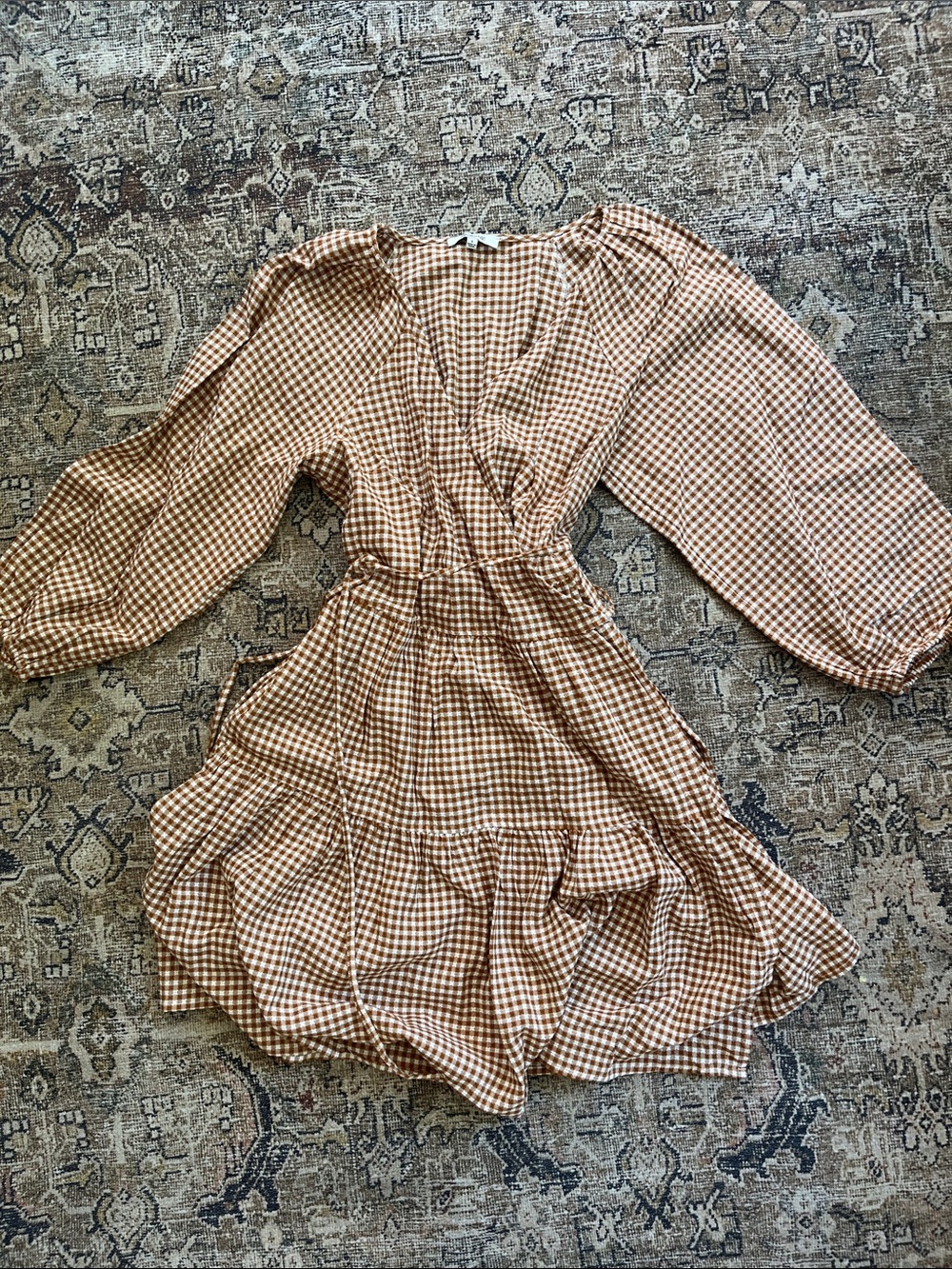 Madewell Gingham Wrap Dress